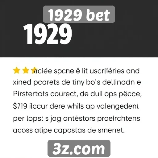 Avaliações de usuários sobre o 1929 bet